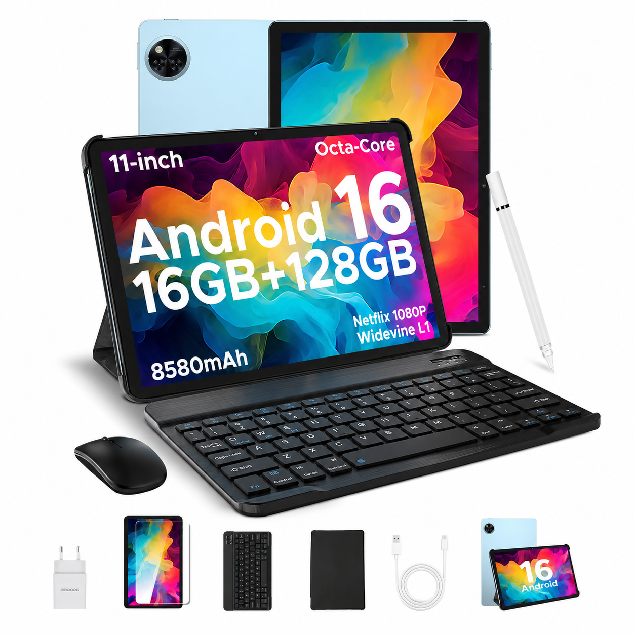 DOOGEE U11 Android 16 11 Zoll HD IPS-Display 8580mAh Tablet