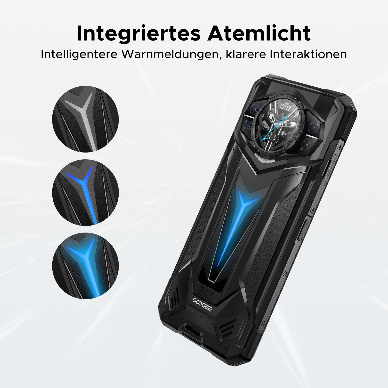 DOOGEE S200 Ultra 5G Outdoor-Handy 1,32"-Rückdisplay 11000-mAh-Akku Android 15 (12 GB + 512 GB)