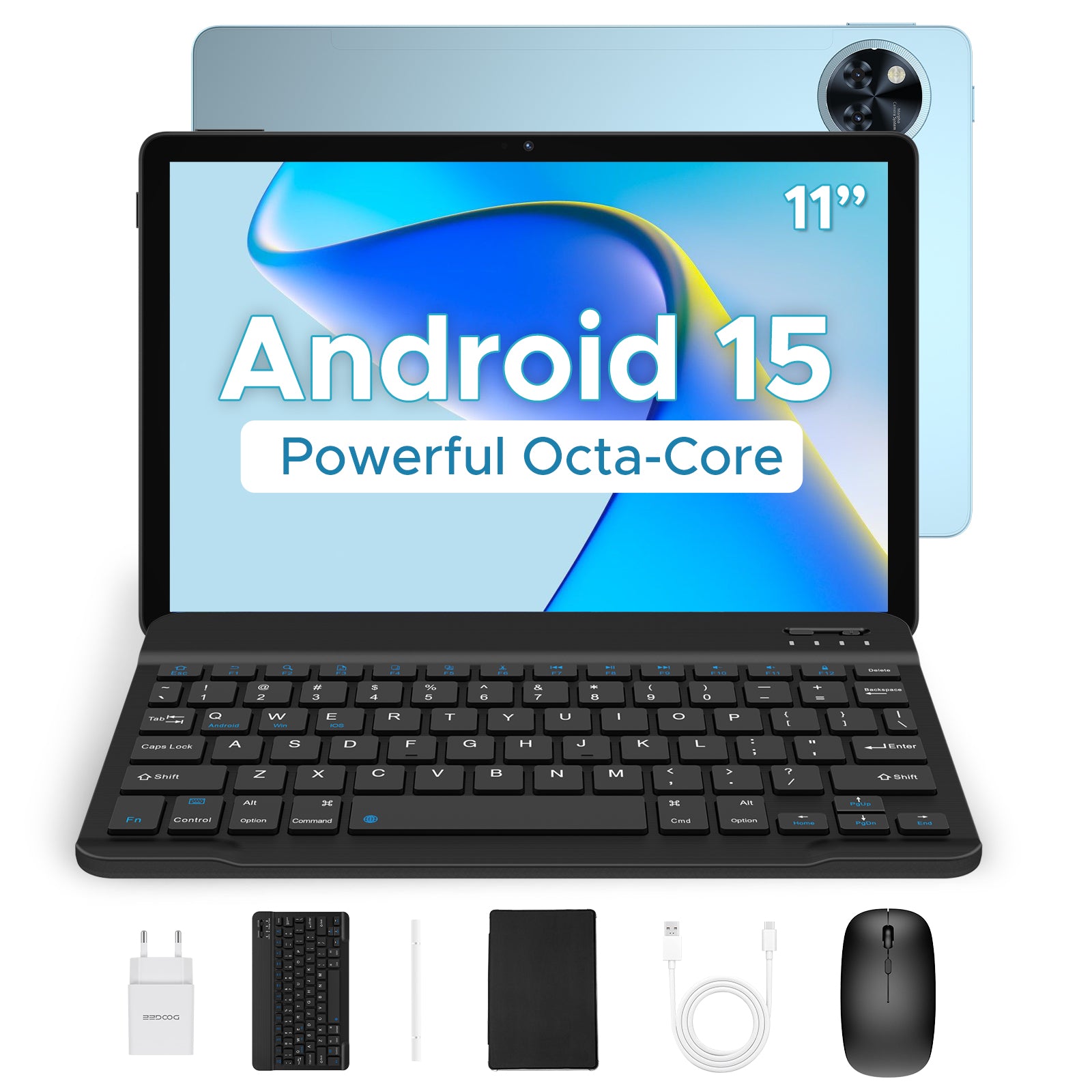 DOOGEE U11 16GB RAM + 128GB ROM 8580mAh 11 Zoll Android 15 Tablet