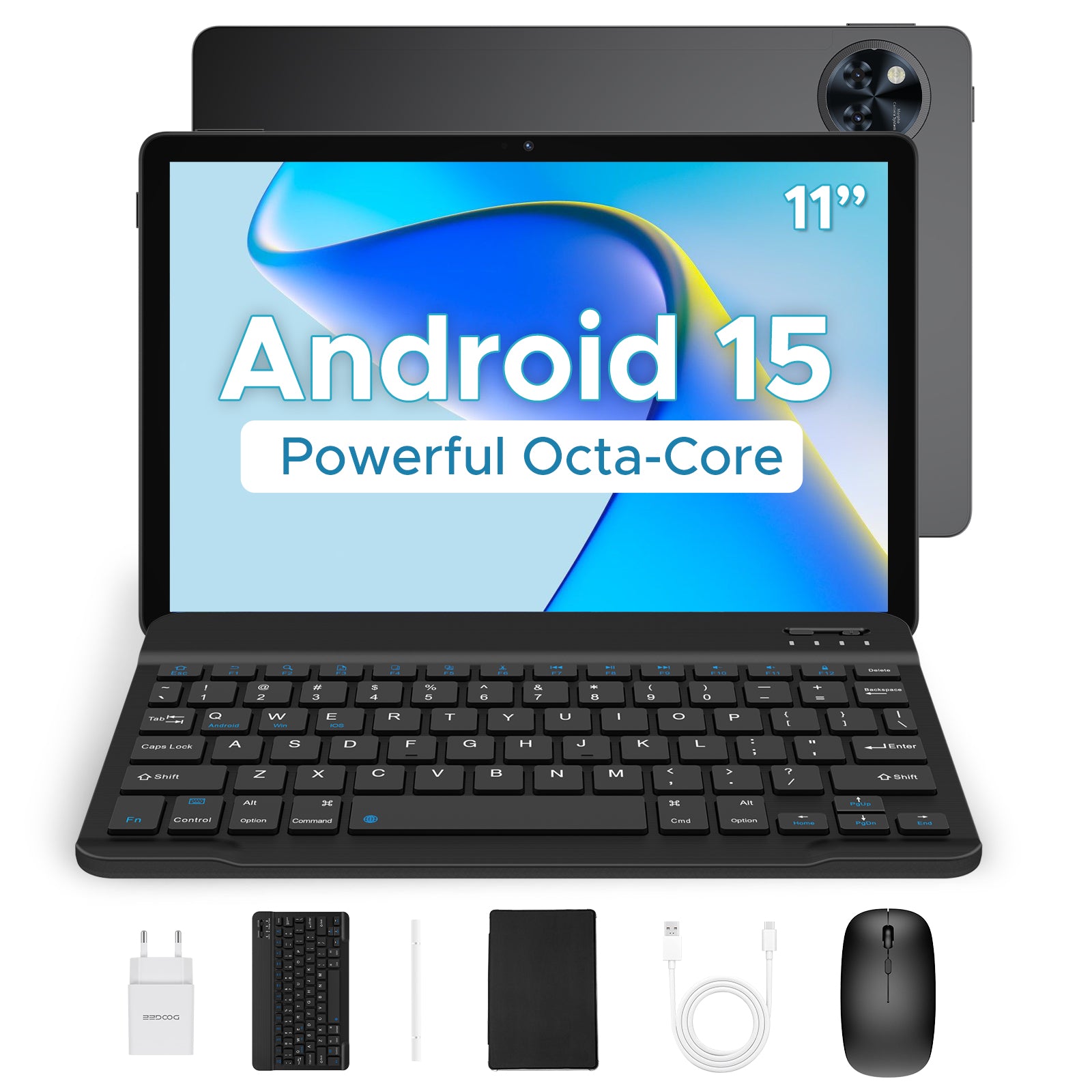 DOOGEE U11 16GB RAM + 128GB ROM 8580mAh 11 Zoll Android 15 Tablet