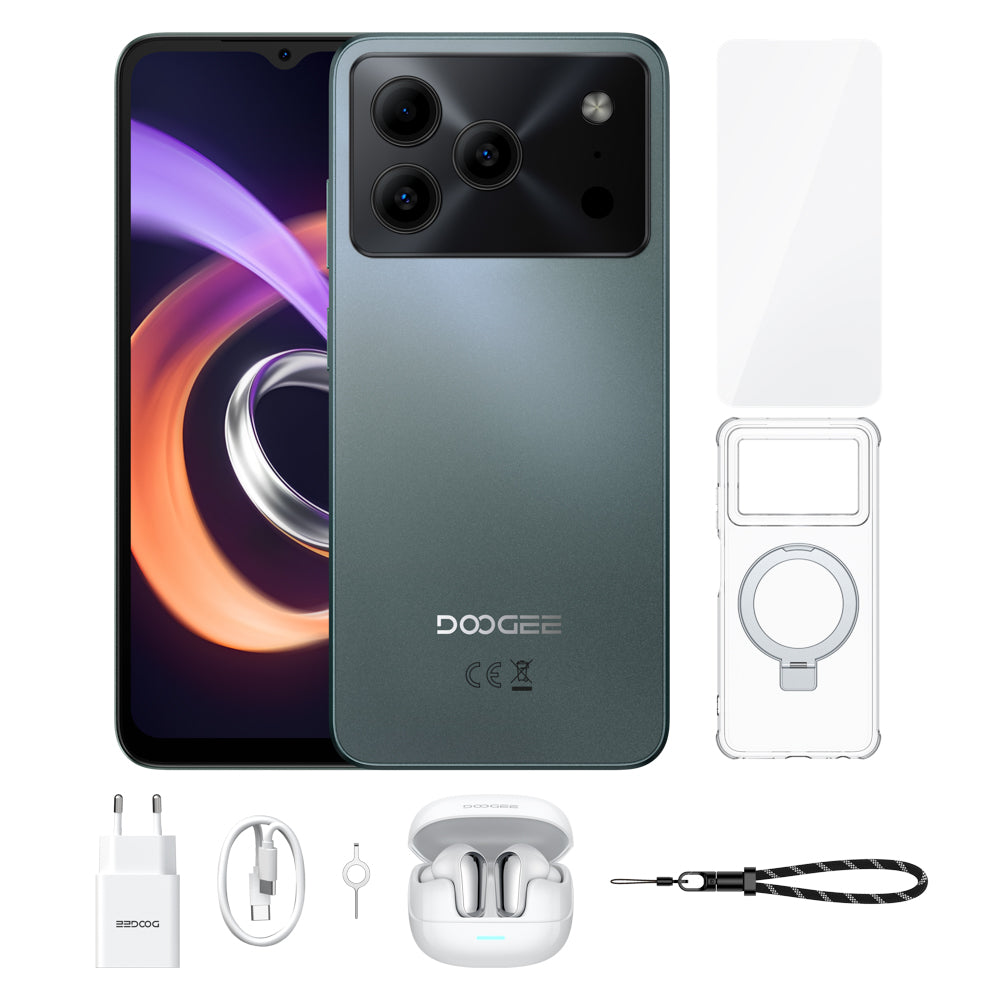 Note56 Plus Android 16 Smartphone, 6150 mAh Akku, Gesichtserkennung, 90-Hz-Display