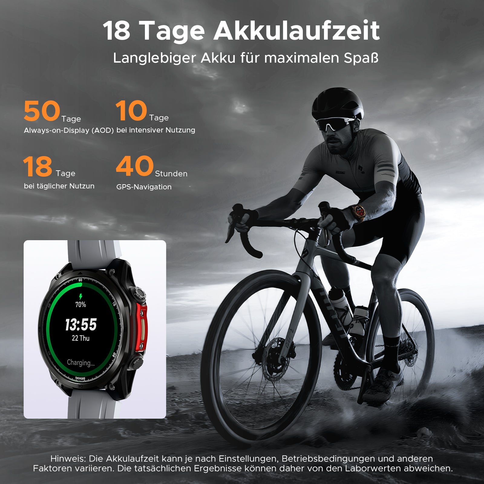DOOGEE Anywise W1 Pro Wasserdichte Sport-Smartwatch