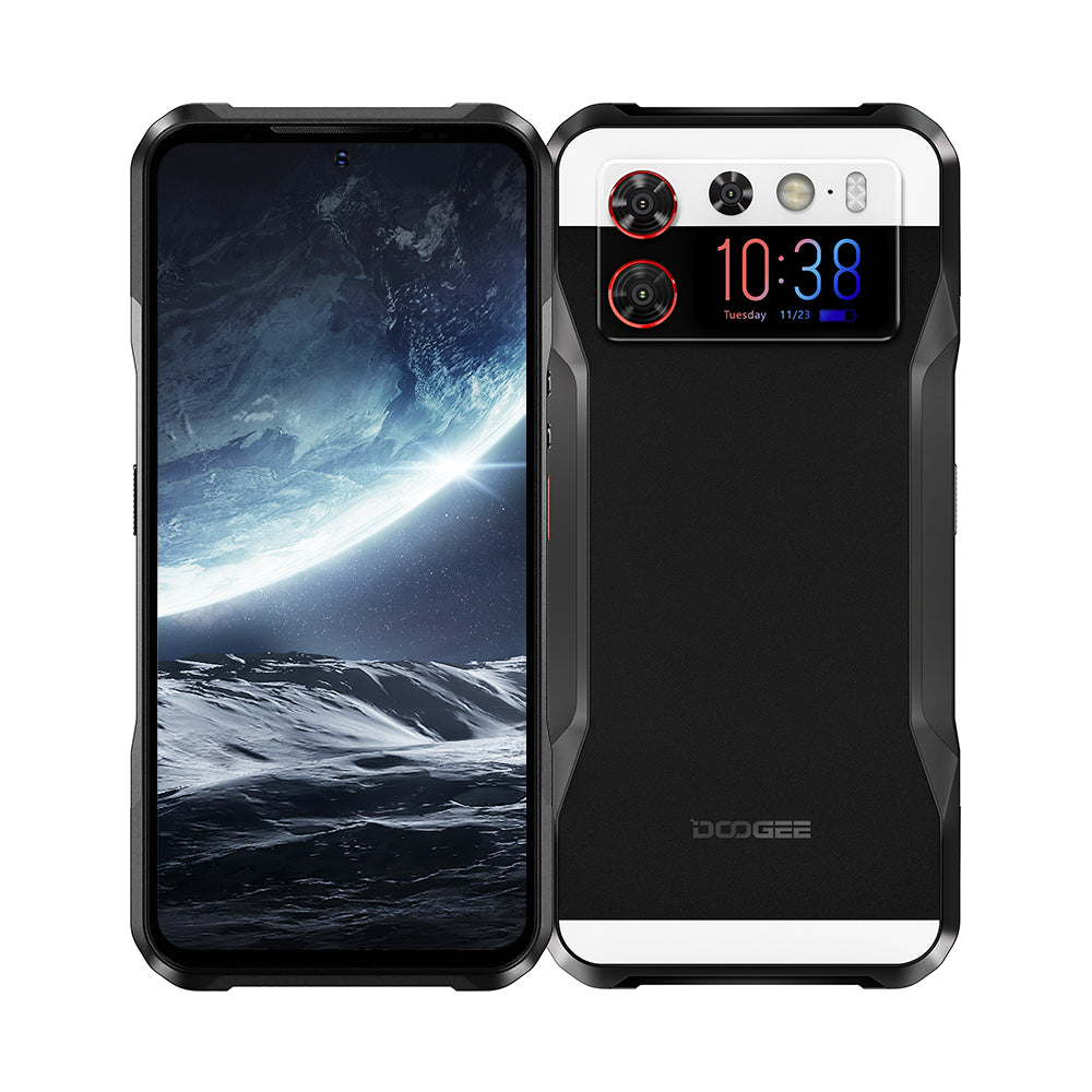 DOOGEE V20S Robustes Smartphone Mit rückseitigem Display Rückwand aus Glas