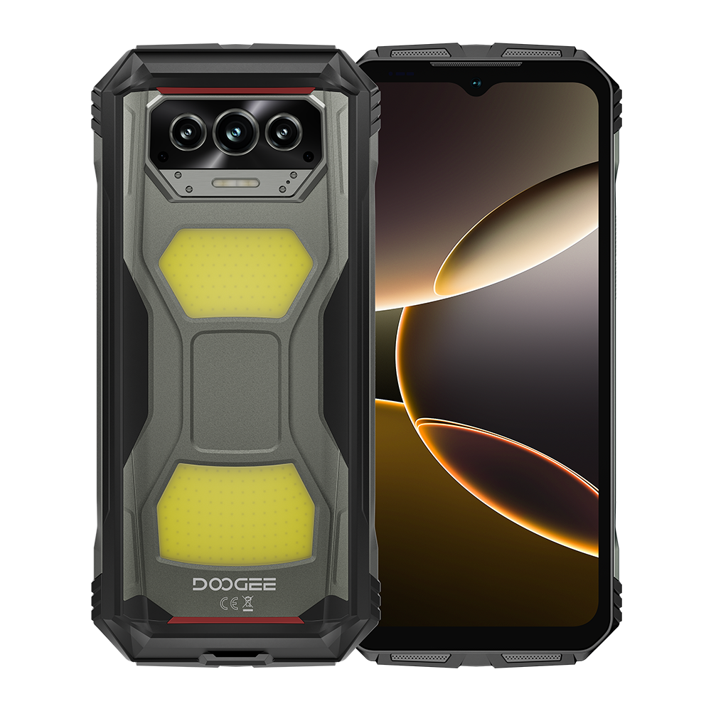 DOOGEE V Max S 22000 mAh Großer Akku Dual-Camping-Lichter Android 14 Robustes Telefon
