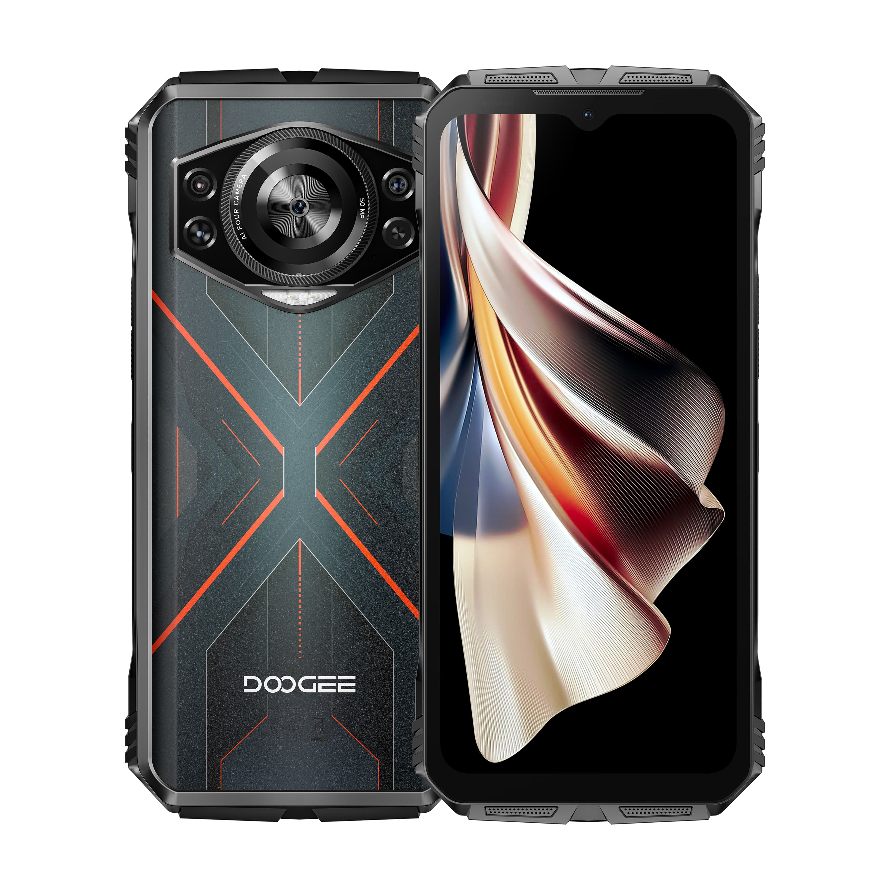 DOOGEE S cyber KI-Kamera 10800mAh Großer Akku Android 14 Robustes Smartphone