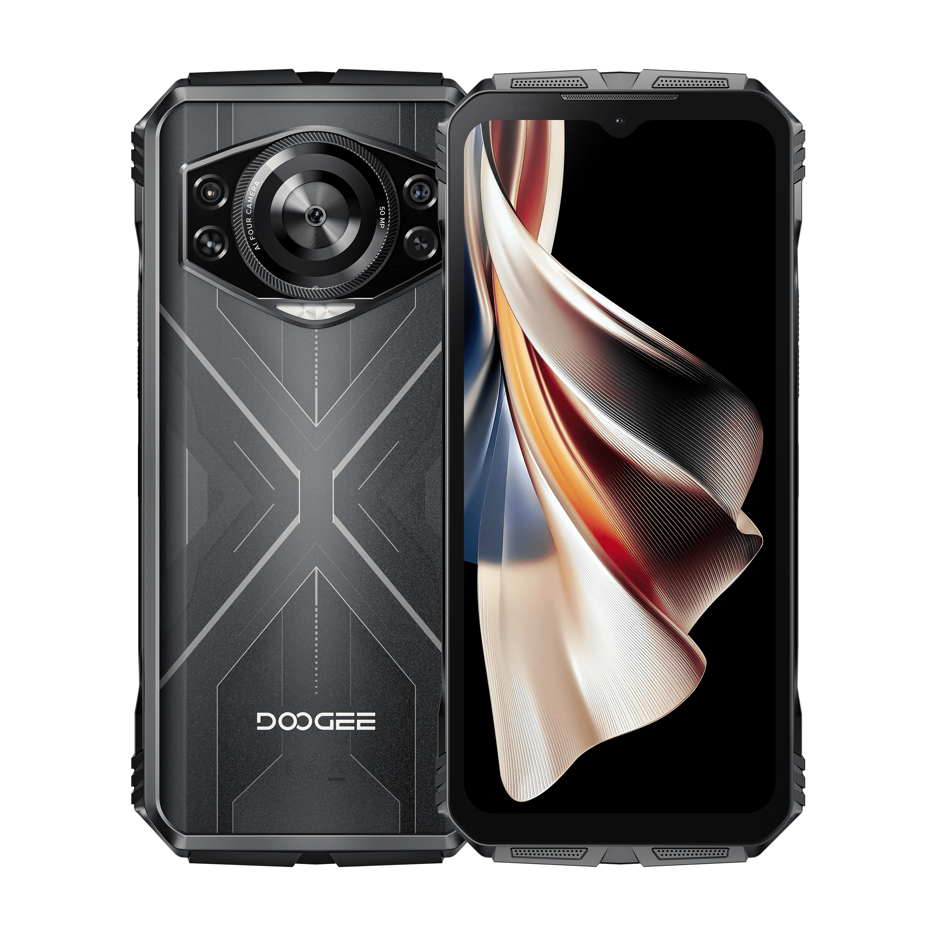 DOOGEE S cyber KI-Kamera 10800mAh Großer Akku Android 14 Robustes Smartphone