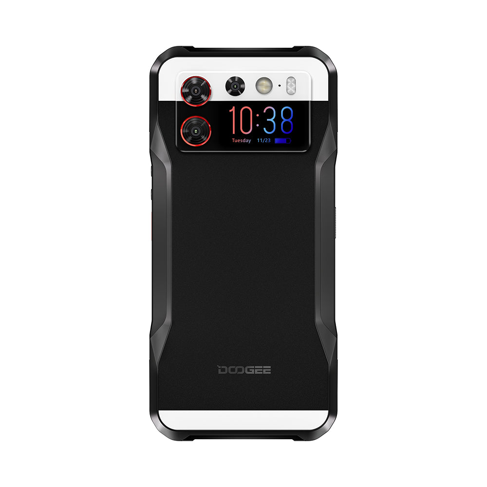 DOOGEE V20S Robustes Smartphone Mit rückseitigem Display Rückwand aus Glas