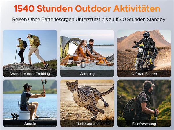 1540 Stunden Outdoor-Aktivitäten