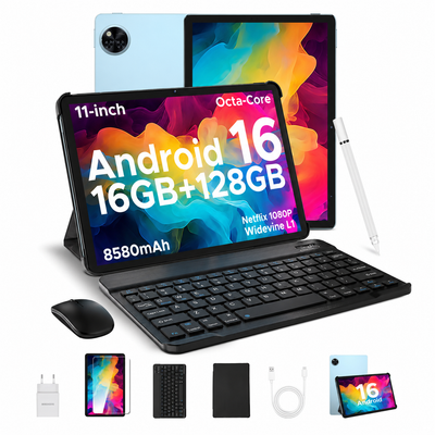 DOOGEE U11 Android 16 11 Zoll HD IPS-Display 8580mAh Tablet