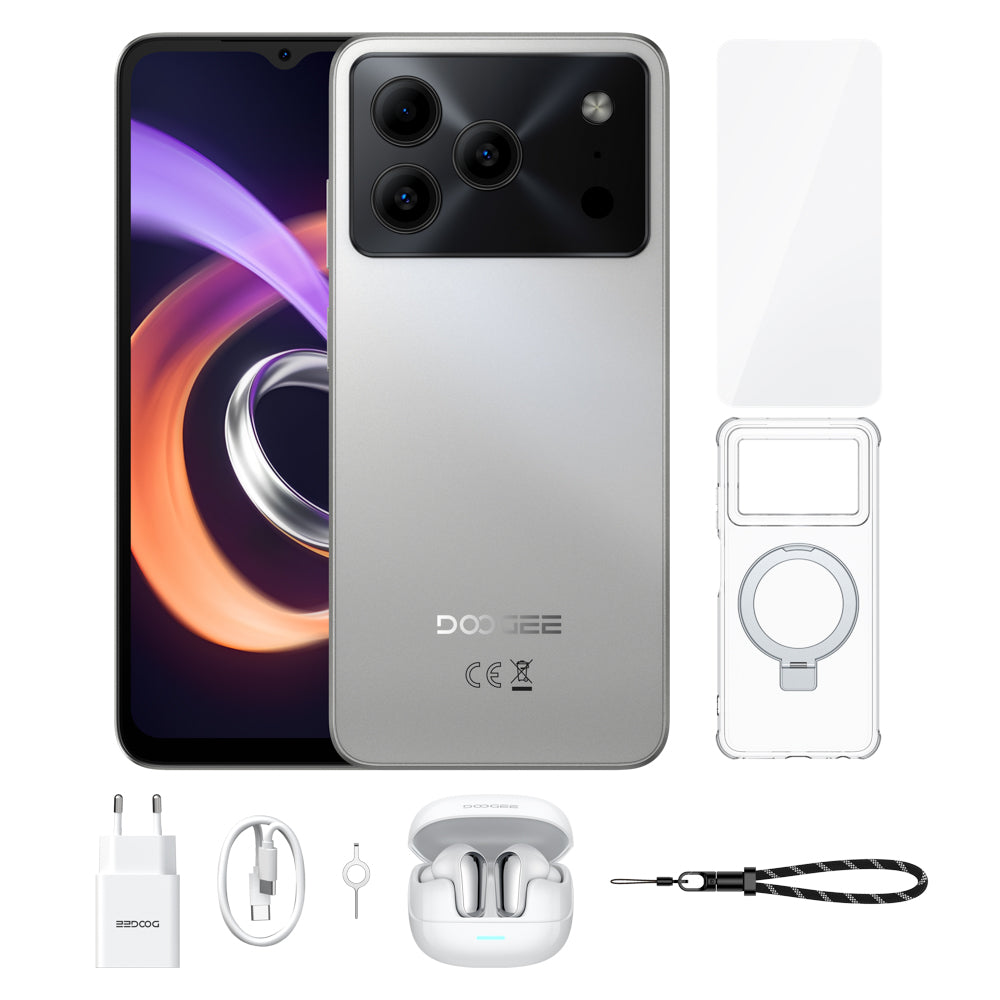 Note56 Plus Android 16 Smartphone, 6150 mAh Akku, Gesichtserkennung, 90-Hz-Display
