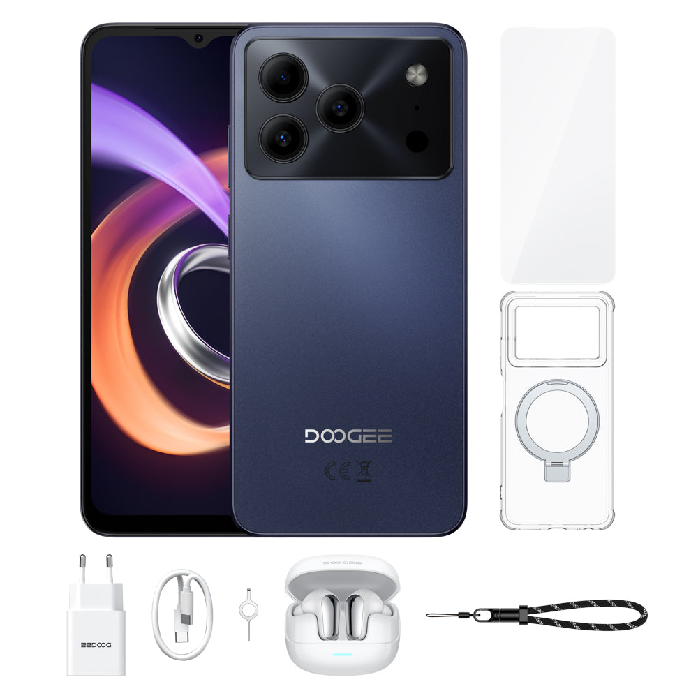Note56 Plus Android 16 Smartphone, 6150 mAh Akku, Gesichtserkennung, 90-Hz-Display