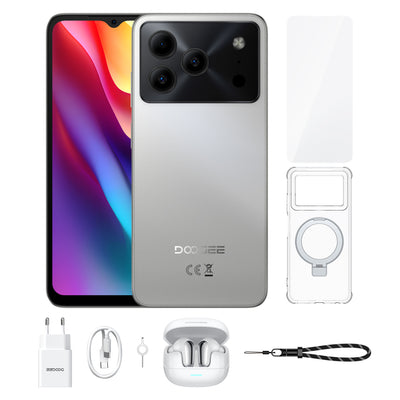 Note56 Plus Android 16 Smartphone, 6150 mAh Akku, Gesichtserkennung, 90-Hz-Display