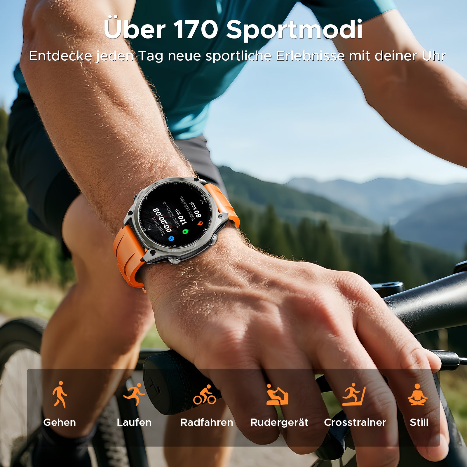 DOOGEE Anywise W1 Pro Wasserdichte Sport-Smartwatch