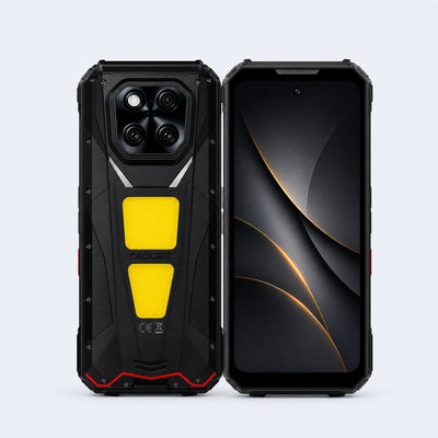 DOOGEE V Max Play 5G Robustes Android 15 Smartphone mit 480P HD Tragbarem Autofokus-Projektor