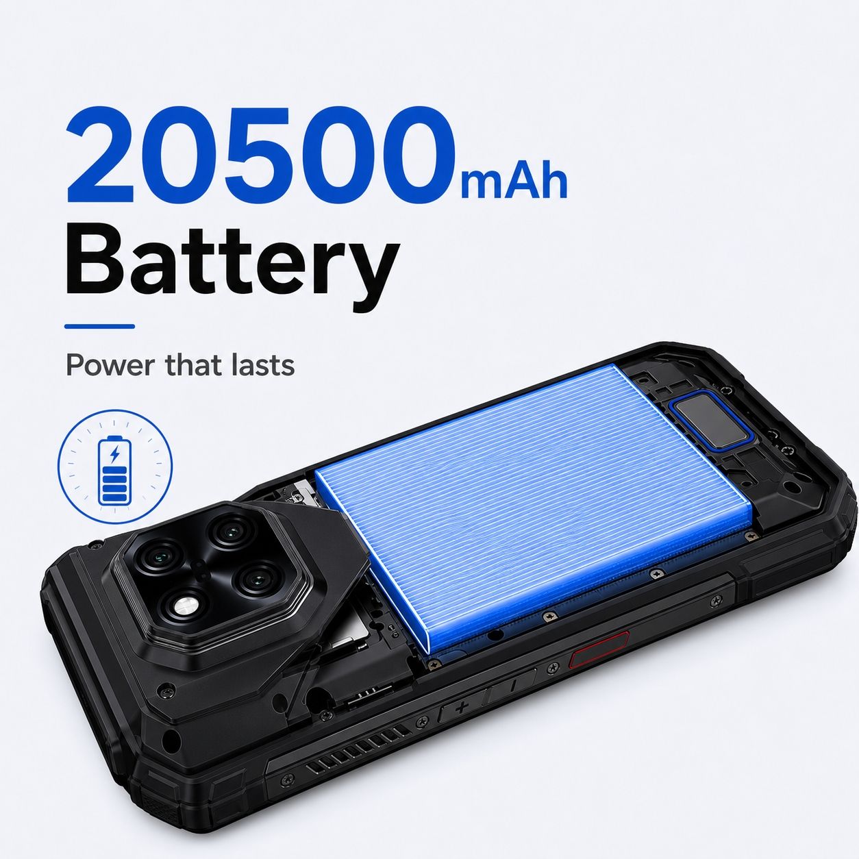DOOGEE V Max Play 5G Robustes Android 15 Smartphone mit 480P HD Tragbarem Autofokus-Projektor